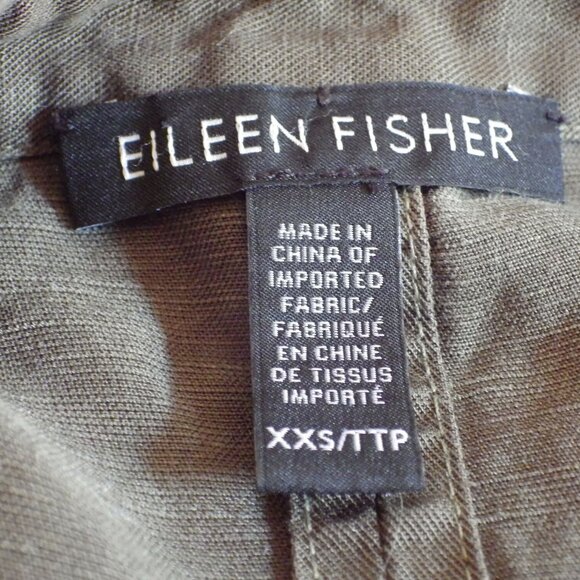 Eileen Fisher Sleeveless Shirtdress/ Drop shoulder/ Tencel-Linen Blend/ XXS - Picture 8 of 10